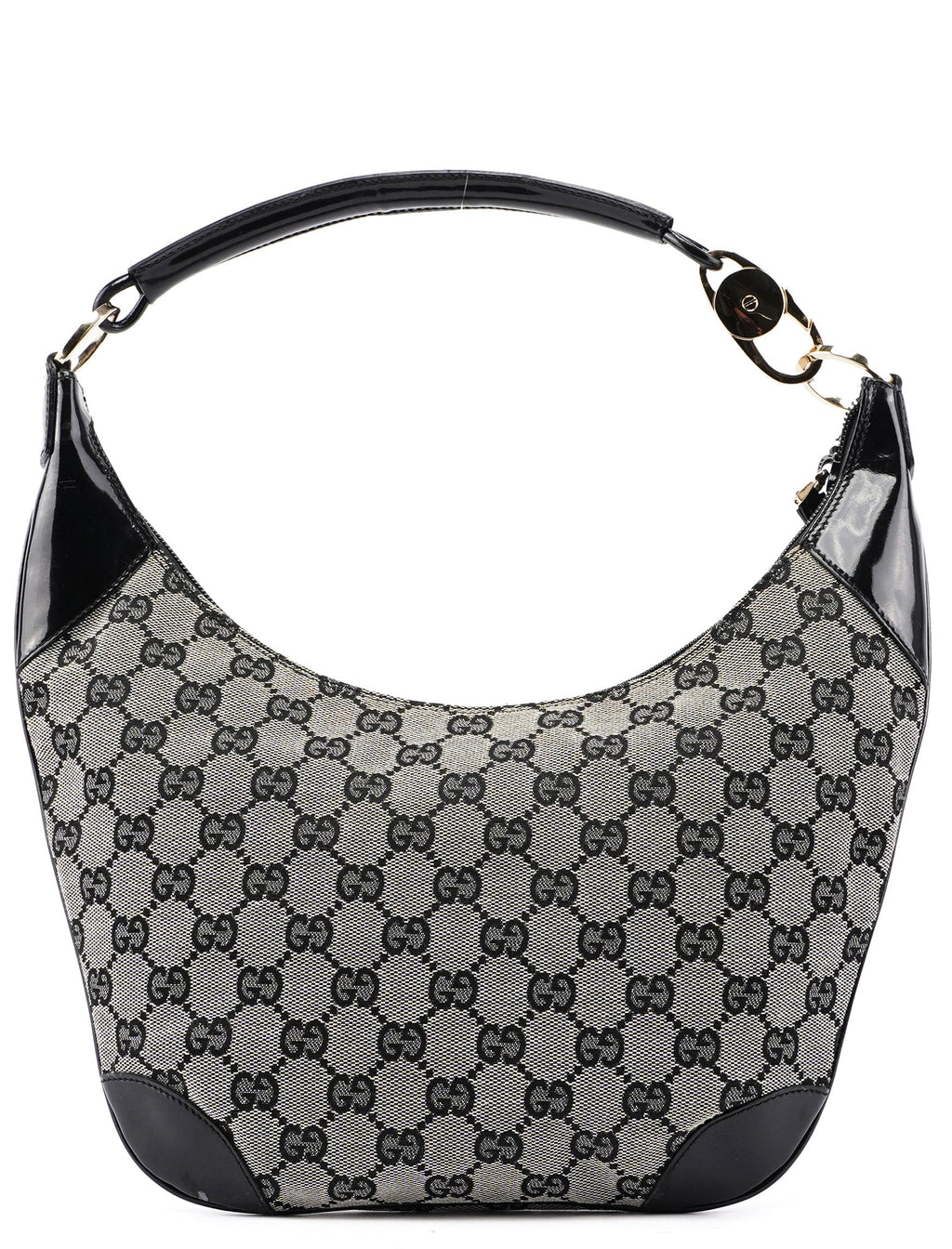 Gucci Grey Black GG Shoulder Bag – Rediscover Vintage display picture 1