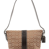 Coach 4771 Beige Brown Signature Shoulder Bag