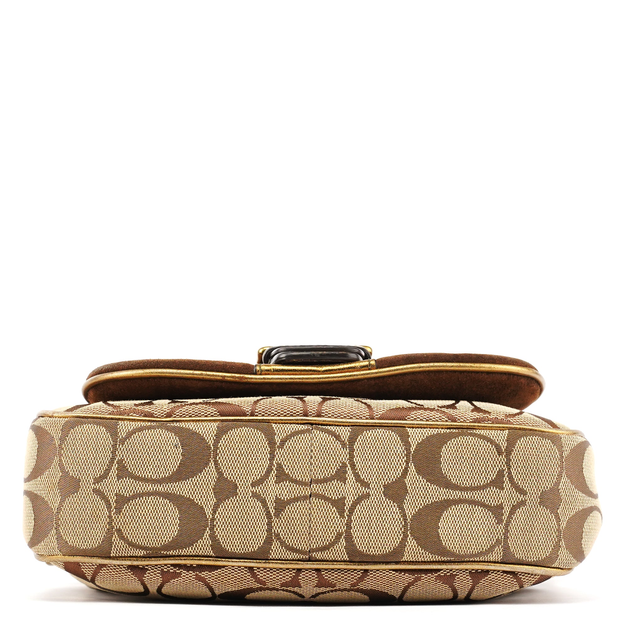 Coach 1495 Legacy Schultertasche aus Signature Canvas in Beige und Braun