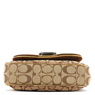 Coach 1495 Beige Brown Signature Legacy Shoulder Bag