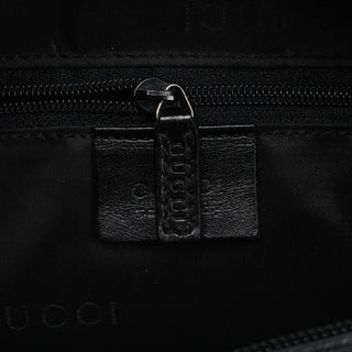 Gucci 000 0531 Black Leather Bamboo Shoulder Bag