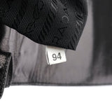 Prada Sac à poignée à boucle en cuir de veau noir