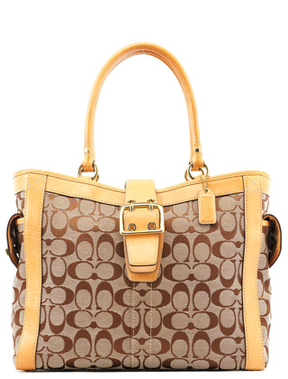 5624 Beige Tan Signature Soho Tote Bag