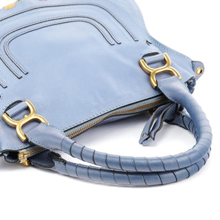 Light Blue Leather Marcie 2-Way Bag