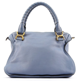 Light Blue Leather Marcie 2-Way Bag