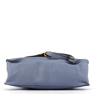 Light Blue Leather Marcie 2-Way Bag