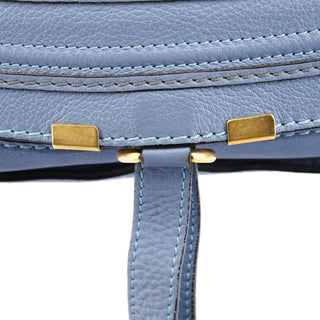 Light Blue Leather Marcie 2-Way Bag