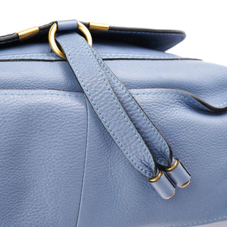 Light Blue Leather Marcie 2-Way Bag