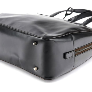 Dark Brown Spazzolato Tote Bag