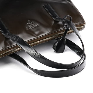 Dark Brown Spazzolato Tote Bag