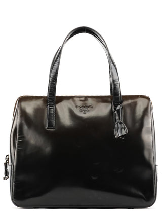Dark Brown Spazzolato Tote Bag