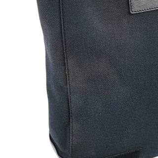 002 1109 Navy Canvas Square G Tote Bag