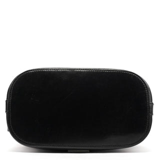 001 4286 Black Calfskin Bucket Shoulder Bag