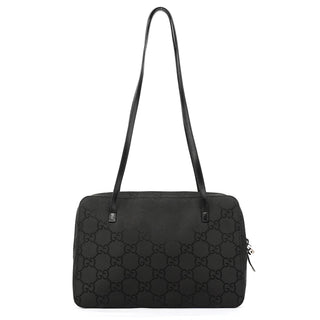 96049 Black GG Nylon Tote Bag