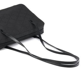 96049 Black GG Nylon Tote Bag
