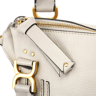 Light Grey Leather Marcie 2-Way Bag