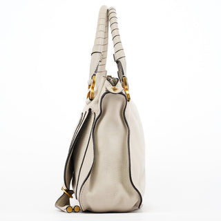 Light Grey Leather Marcie 2-Way Bag
