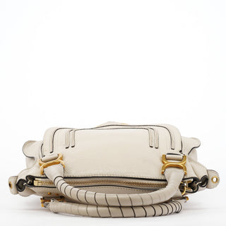 Light Grey Leather Marcie 2-Way Bag