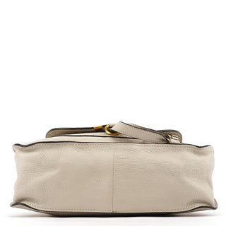 Light Grey Leather Marcie 2-Way Bag
