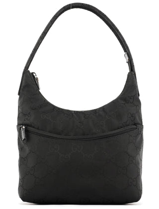 001 3386 Black GG Nylon Shoulder Bag
