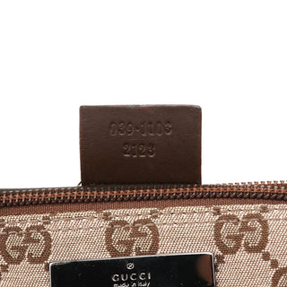 039 1103 Beige Brown GG Boat Pochette