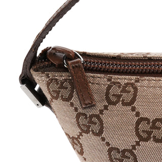 039 1103 Beige Brown GG Boat Pochette