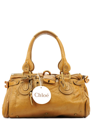 Camel Leather Paddington Shoulder Bag