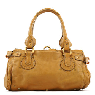 Camel Leather Paddington Shoulder Bag