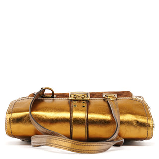 1498 Beige Gold Signature Soho Belt Buckle Tote Bag