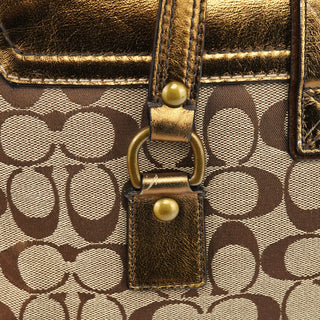 1498 Beige Gold Signature Soho Belt Buckle Tote Bag