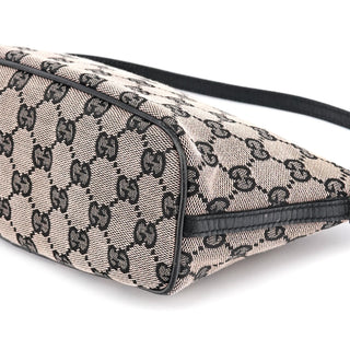 07198 Beige Matte Black GG Boat Pochette