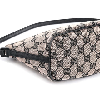 07198 Beige Matte Black GG Boat Pochette