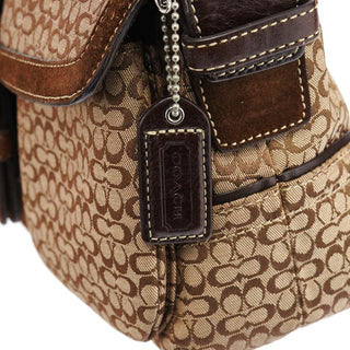 1463 Beige Brown Signature Soho Shoulder Bag