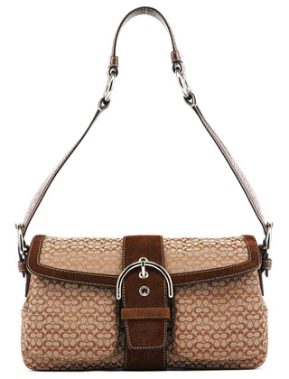 1463 Beige Brown Signature Soho Shoulder Bag