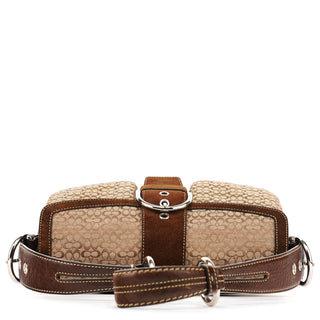 1463 Beige Brown Signature Soho Shoulder Bag