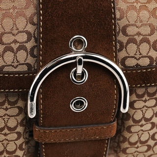 1463 Beige Brown Signature Soho Shoulder Bag