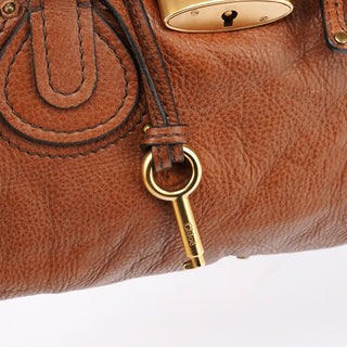 Light Brown Leather Paddington Shoulder Bag