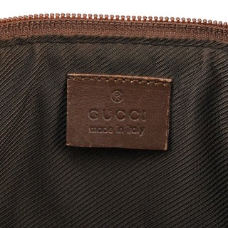 07198 Beige Brown GG Boat Pochette