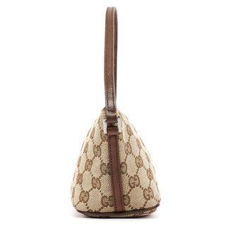 07198 Beige Brown GG Boat Pochette