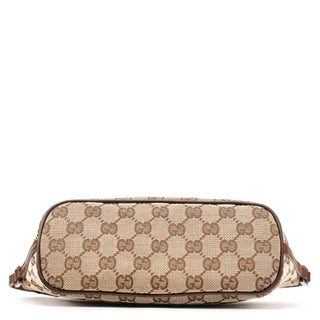 07198 Beige Brown GG Boat Pochette