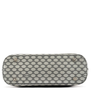 Silver Macadam Tote Bag