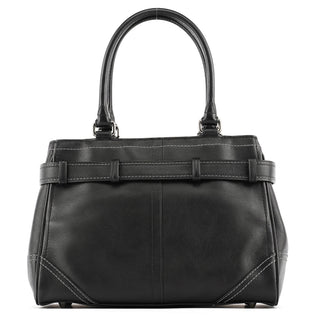F08A70 Black Leather Hampton Tote Bag