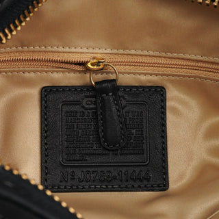 11444 Beige Brown Signature Canvas Soho Hobo Bag