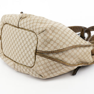 Beige Macadam Croc Bittersweet Shoulder Bag