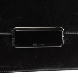 Dark Brown Vitello Buckle Top Handle Bag