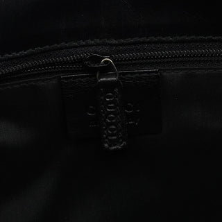 002 1067 Beige Black Canvas Jackie Shoulder Bag