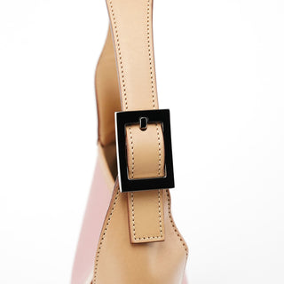 001 3306 Pink Beige Canvas Jackie Shoulder Bag