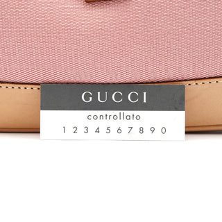 001 3306 Pink Beige Canvas Jackie Shoulder Bag