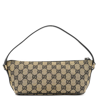039 1103 Beige Black GG Boat Pochette