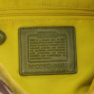 Beige Yellow Python Soho Patchwork Shoulder Bag